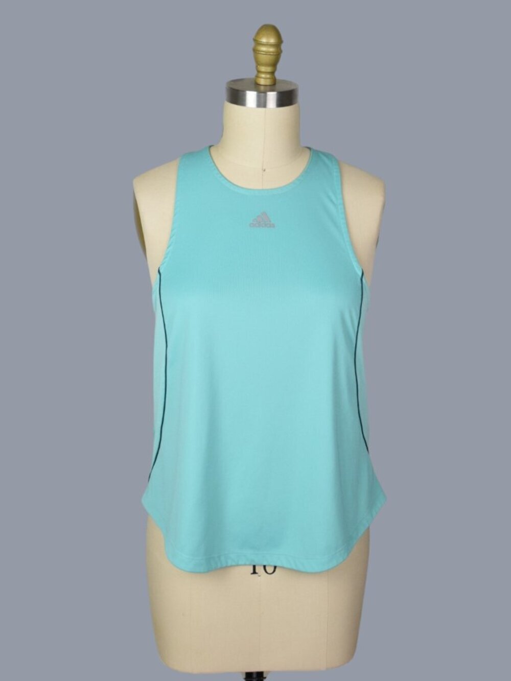 ADIDAS PRIMEBLUE PARLEY WOMEN'S AQUA BLUE RACERBACK RUNNING TANK TOP
